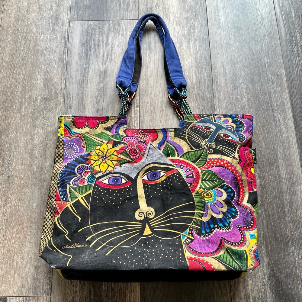 Laurel Burch Tote Shoulder Bag Purse AS IS